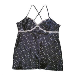 Ambrielle Polka Dot Babydoll Night Slip || XL || EUC